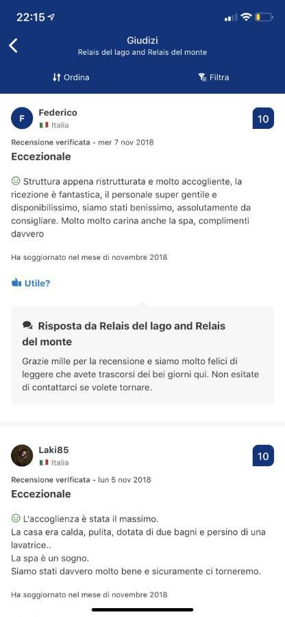 Relais Del Lago E Relais Del Monte Filettole Exteriér fotografie